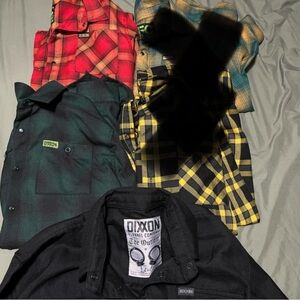 Women’s size small / xs Dixxon Flannel Shirt Collection comes with 3